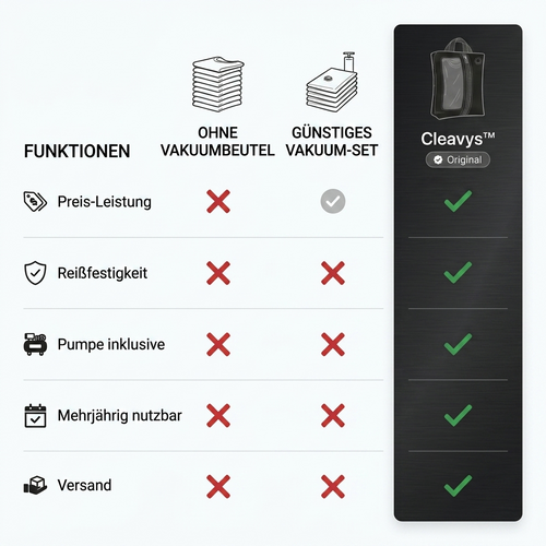 Cleavys™ Vakuumbeutel-Kit